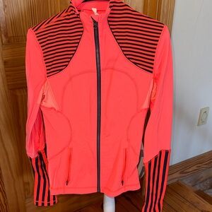 Women's Lululemon Neon Jacket with Black Stripes